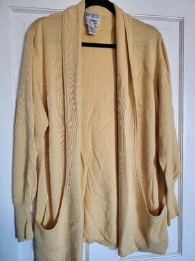 Vintage Yellow Cardigan Size M